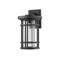 Z-Lite Jordan 1 Light Outdoor Wall Sconce, Black And Clear Seedy 570XL-BK - alternate 2